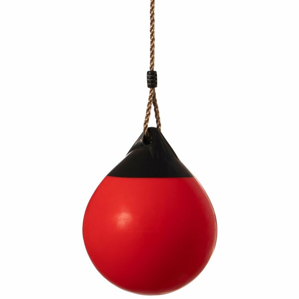 Playberg Hanging Adjustable Ball Round Swing, Inflatable Heavy Duty Rubber Round Swing Ball, Pump Included QI004559.RD